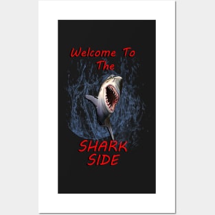 Graphic Design: Great White Shark Design, Welcome To The Dark Side Posters and Art